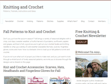 Tablet Screenshot of knittingandcrochet.net